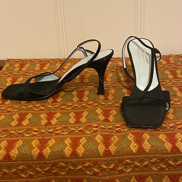 Y2K Strappy nylon heels - Picture 2 of 2